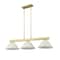 Z-Lite Cobalt Billiard, 3-Light, 14.25 In.W x 49.5 In.L x 10.5 In.H, Modern Gold/Golden Mottle 152MGLD-AGM13 - alternate 7